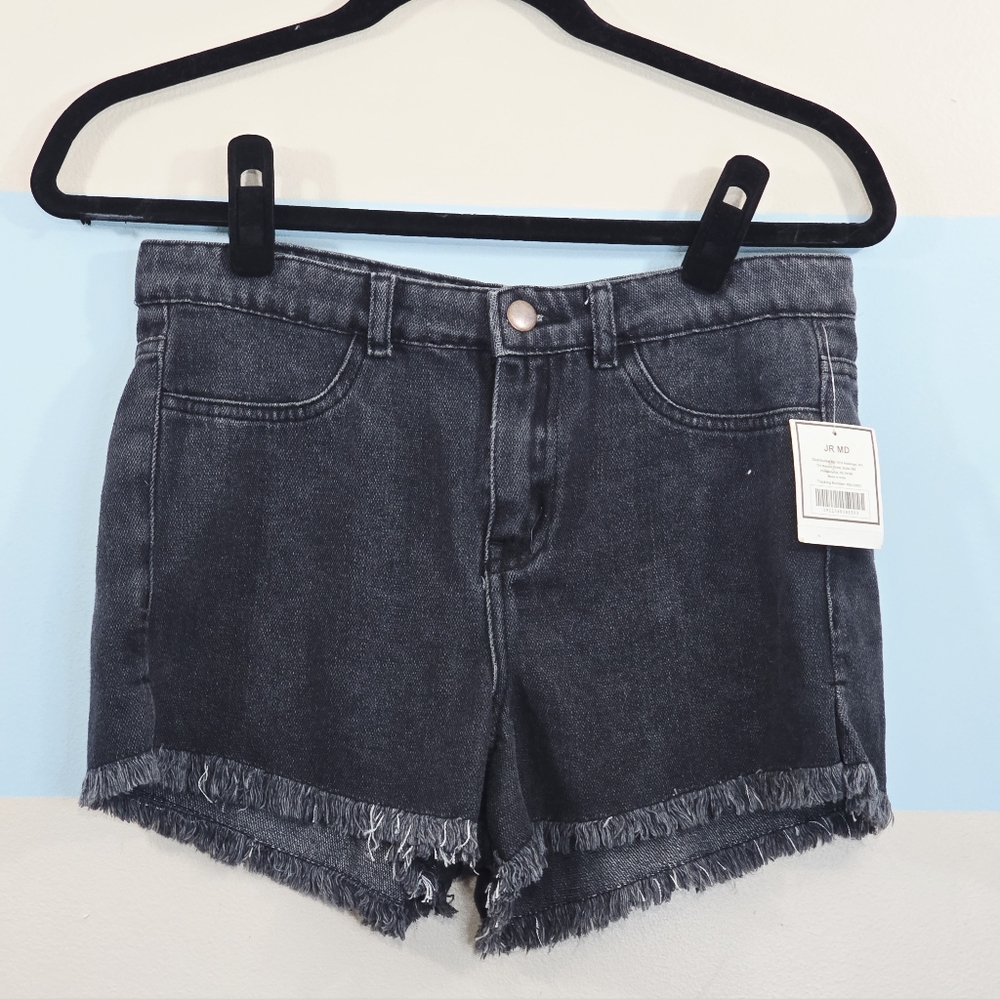 Chic Stone Wash Denim Women's Shorts - Picture 2 of 7